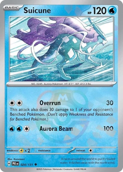 Suicune (Master Ball Pattern), SV: Prismatic Evolutions 024/131