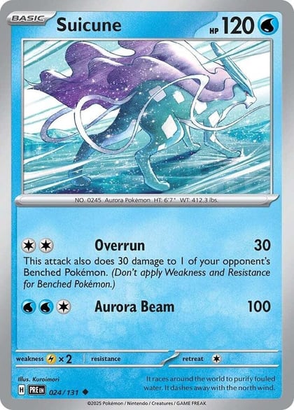 Suicune, SV: Prismatic Evolutions 024/131