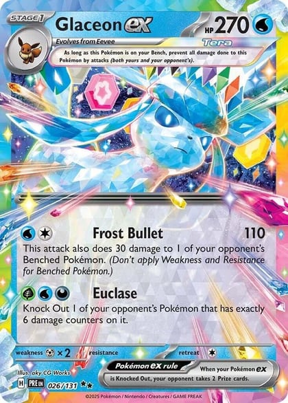 Glaceon ex - 026/131, SV: Prismatic Evolutions 026/131