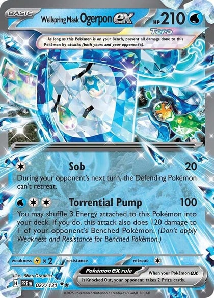 Wellspring Mask Ogerpon ex - 027/131, SV: Prismatic Evolutions 027/131