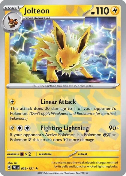 Jolteon (Master Ball Pattern), SV: Prismatic Evolutions 029/131