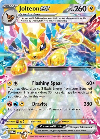 Jolteon ex - 030/131, SV: Prismatic Evolutions 030/131