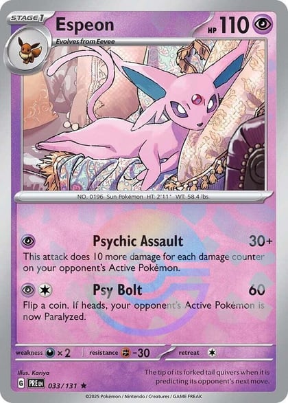 Espeon (Poke Ball Pattern), SV: Prismatic Evolutions 033/131