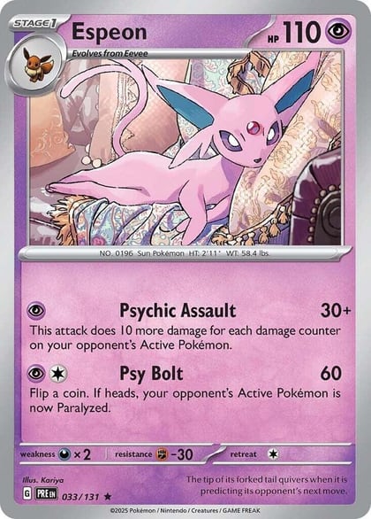 Espeon, SV: Prismatic Evolutions 033/131