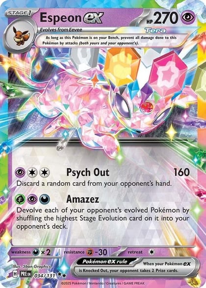 Espeon ex - 034/131, SV: Prismatic Evolutions 034/131