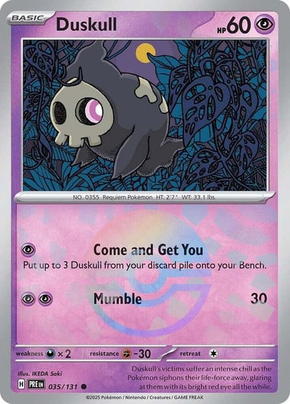 Duskull (Poke Ball Pattern), SV: Prismatic Evolutions 035/131