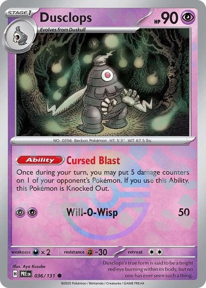 Dusclops (Poke Ball Pattern), SV: Prismatic Evolutions 036/131