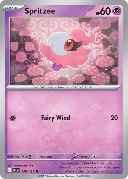 Spritzee, SV: Prismatic Evolutions 038/131