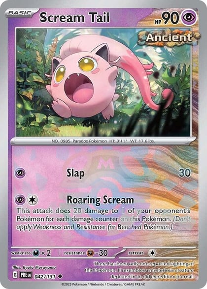 Scream Tail (Master Ball Pattern), SV: Prismatic Evolutions 042/131