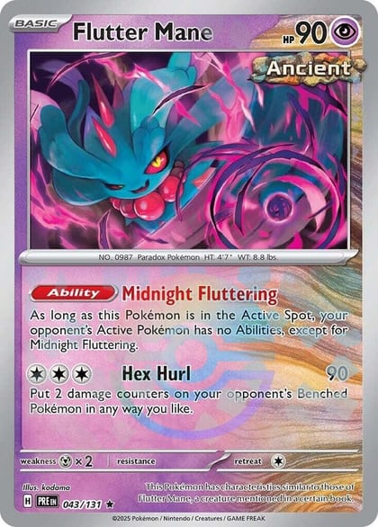 Flutter Mane (Poke Ball Pattern), SV: Prismatic Evolutions 043/131