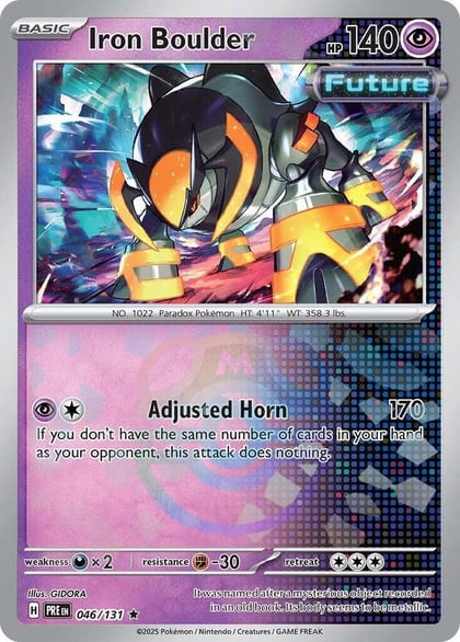 Iron Boulder (Master Ball Pattern), SV: Prismatic Evolutions 046/131