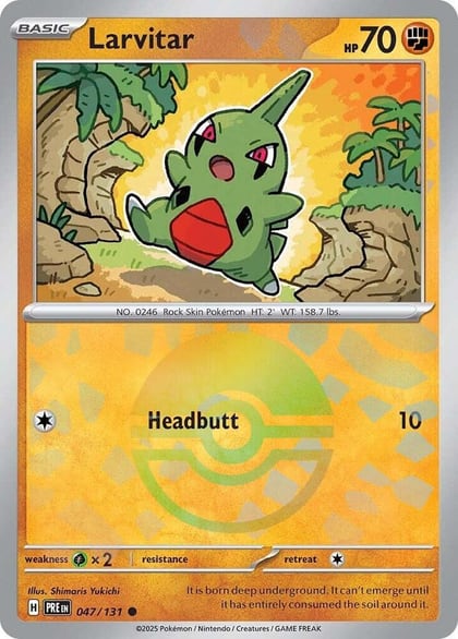 Larvitar (Poke Ball Pattern), SV: Prismatic Evolutions 047/131