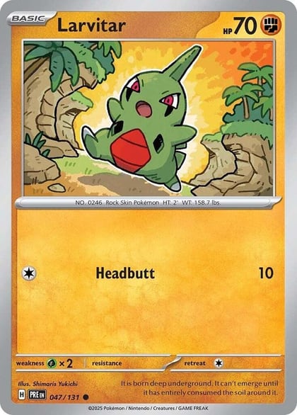 Larvitar, SV: Prismatic Evolutions 047/131
