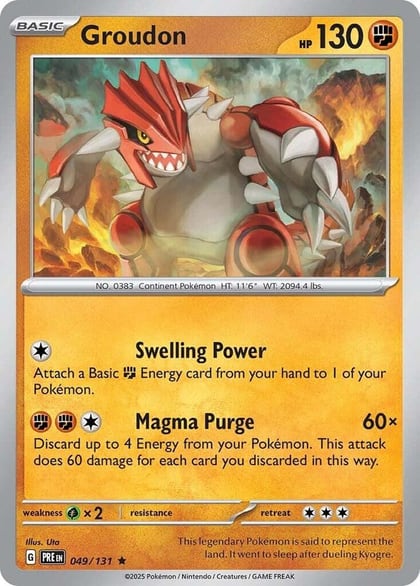 Groudon, SV: Prismatic Evolutions 049/131