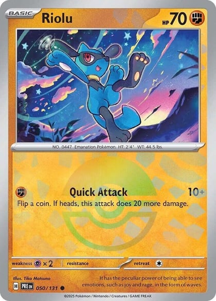 Riolu (Poke Ball Pattern), SV: Prismatic Evolutions 050/131