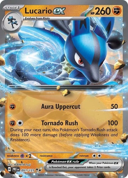 Lucario ex, SV: Prismatic Evolutions 051/131