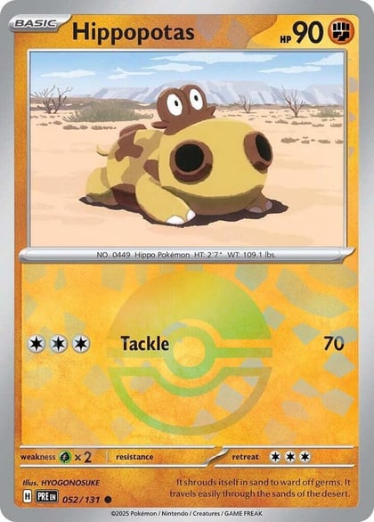 Hippopotas (Poke Ball Pattern), SV: Prismatic Evolutions 052/131