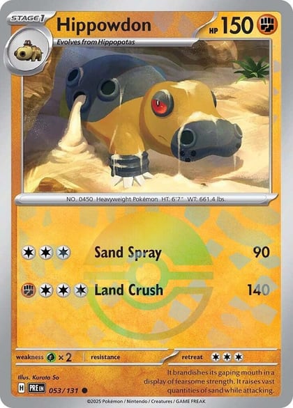 Hippowdon (Poke Ball Pattern), SV: Prismatic Evolutions 053/131