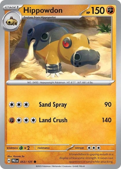 Hippowdon, SV: Prismatic Evolutions 053/131