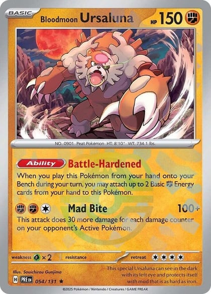 Bloodmoon Ursaluna (Master Ball Pattern), SV: Prismatic Evolutions 054/131