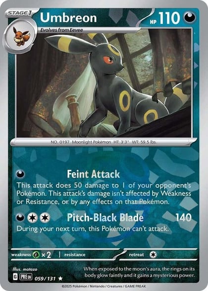 Umbreon (Master Ball Pattern), SV: Prismatic Evolutions 059/131