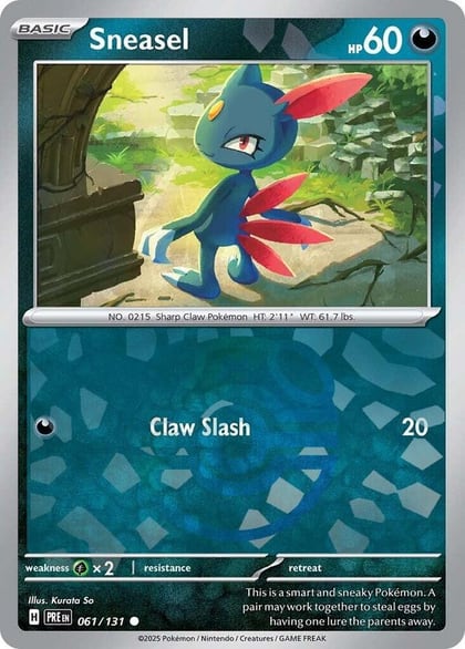 Sneasel (Master Ball Pattern), SV: Prismatic Evolutions 061/131