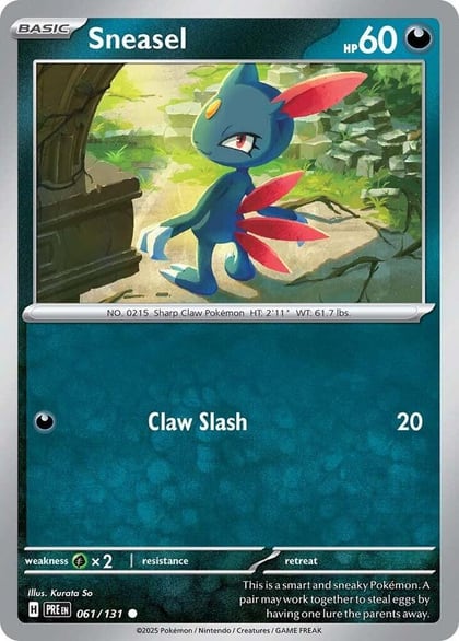 Sneasel, SV: Prismatic Evolutions 061/131