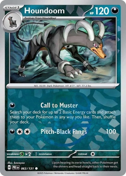 Houndoom (Master Ball Pattern), SV: Prismatic Evolutions 063/131