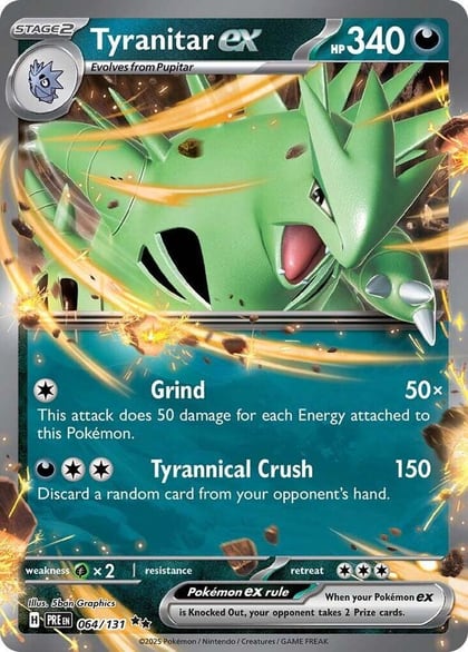 Tyranitar ex, SV: Prismatic Evolutions 064/131
