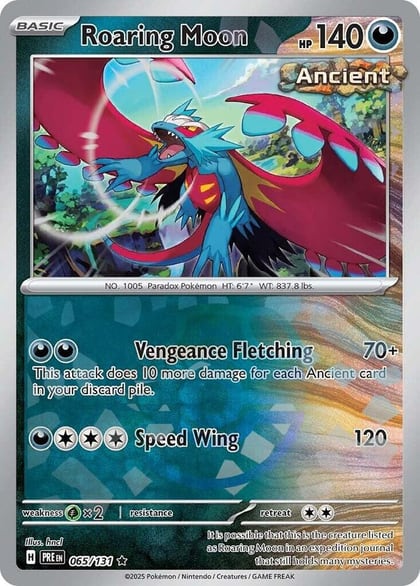 Roaring Moon (Master Ball Pattern), SV: Prismatic Evolutions 065/131
