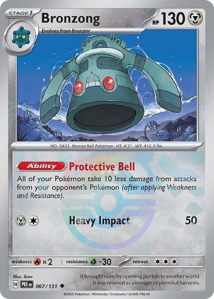 Bronzong (Master Ball Pattern), SV: Prismatic Evolutions 067/131