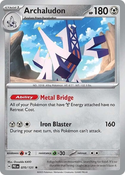 Archaludon, SV: Prismatic Evolutions 070/131