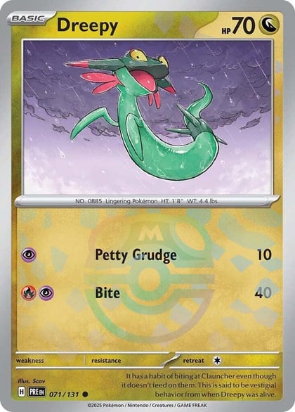 Dreepy (Master Ball Pattern), SV: Prismatic Evolutions 071/131