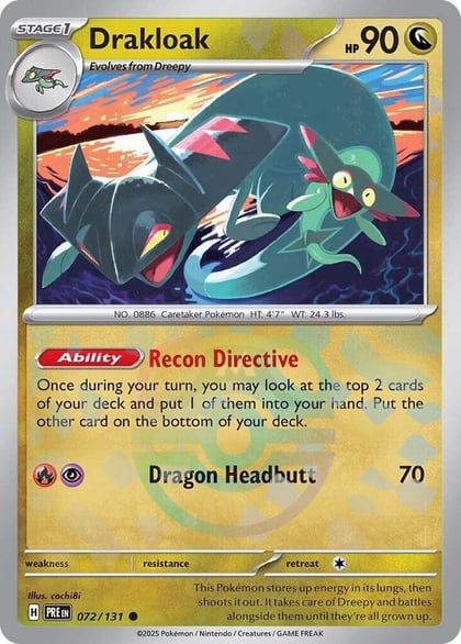 Drakloak (Master Ball Pattern), SV: Prismatic Evolutions 072/131