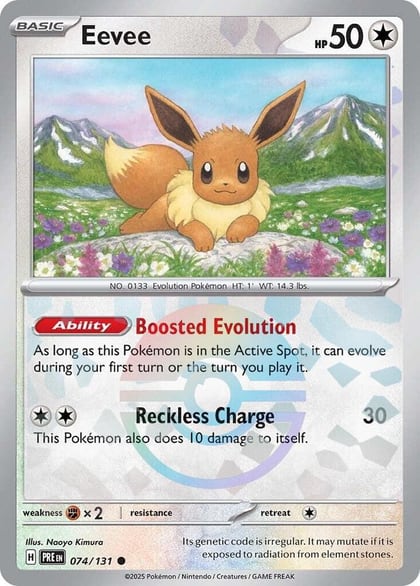 Eevee (Poke Ball Pattern), SV: Prismatic Evolutions 074/131