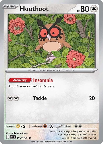 Hoothoot, SV: Prismatic Evolutions 077/131