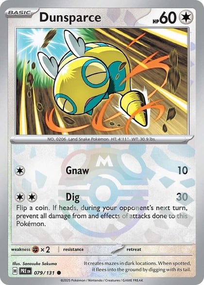 Dunsparce (Master Ball Pattern), SV: Prismatic Evolutions 079/131