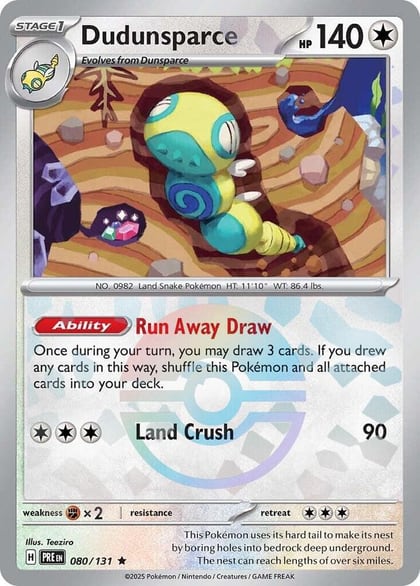 Dudunsparce (Poke Ball Pattern), SV: Prismatic Evolutions 080/131