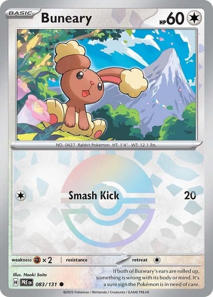 Buneary (Poke Ball Pattern), SV: Prismatic Evolutions 083/131