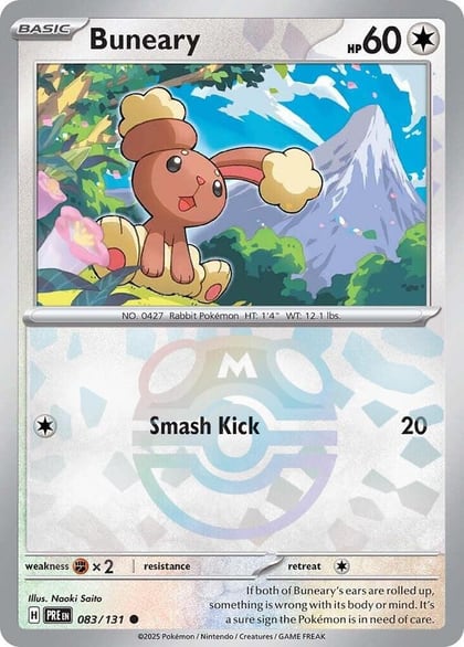 Buneary (Master Ball Pattern), SV: Prismatic Evolutions 083/131