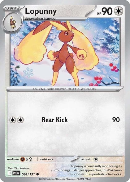 Lopunny, SV: Prismatic Evolutions 084/131