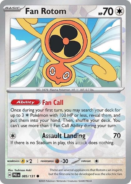 Fan Rotom (Poke Ball Pattern), SV: Prismatic Evolutions 085/131