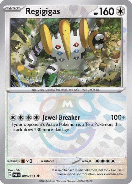 Regigigas (Master Ball Pattern), SV: Prismatic Evolutions 086/131