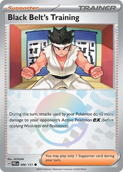 Black Belt's Training - 096/131 (Poke Ball Pattern), SV: Prismatic Evolutions 096/131