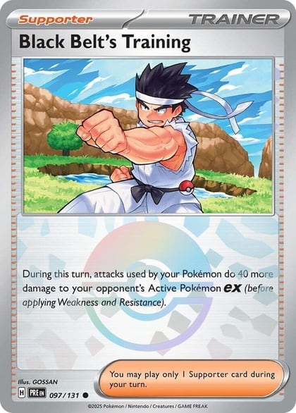 Black Belt's Training - 097/131 (Poke Ball Pattern), SV: Prismatic Evolutions 097/131