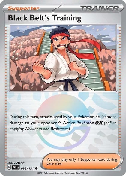 Black Belt's Training - 098/131 (Poke Ball Pattern), SV: Prismatic Evolutions 098/131