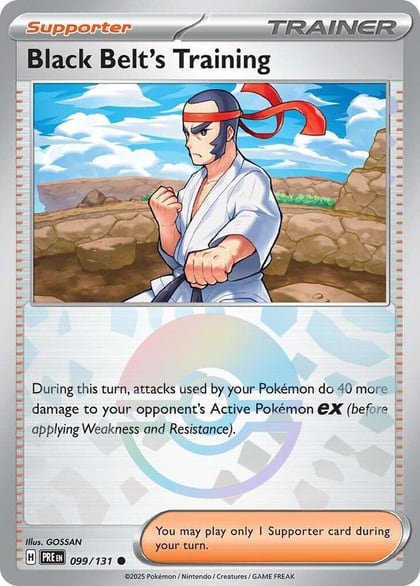 Black Belt's Training - 099/131 (Poke Ball Pattern), SV: Prismatic Evolutions 099/131