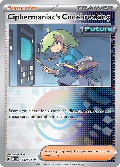 Ciphermaniac's Codebreaking (Poke Ball Pattern), SV: Prismatic Evolutions 104/131