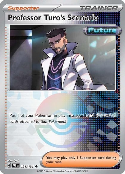 Professor Turo's Scenario (Poke Ball Pattern), SV: Prismatic Evolutions 121/131