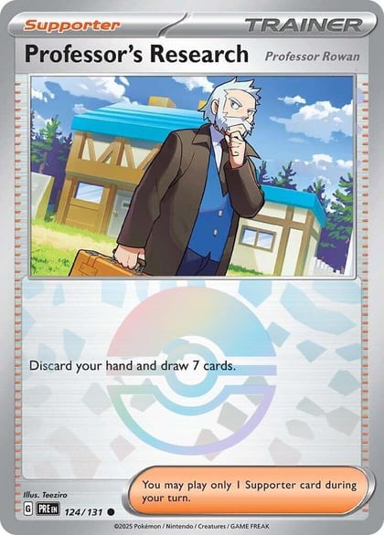 Professor's Research [Professor Rowan] (Poke Ball Pattern), SV: Prismatic Evolutions 124/131